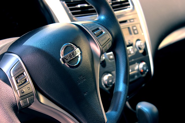 Nissan vehicle steering wheel