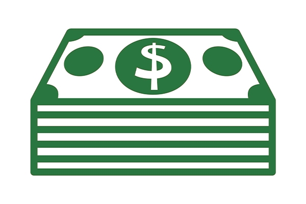 stack of money representing a