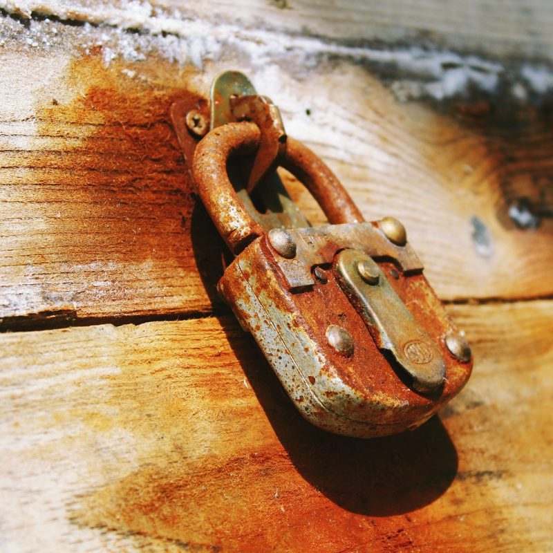 rusted lock