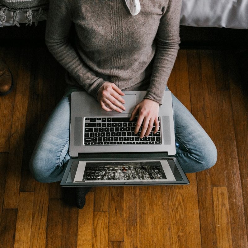 person with laptop computer